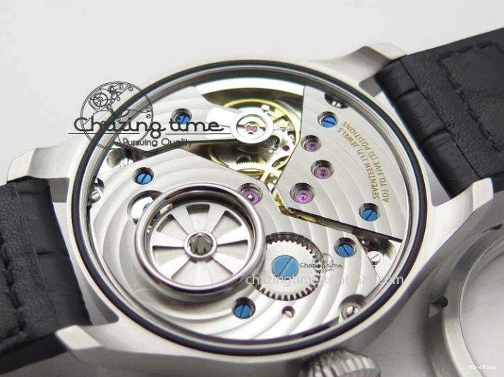 MIROTIME 0429 Compact Big Pilot “Markus Buhler” IW5003 Turbine V6F Best Edition Grey Dial On Leather Strap A 7314